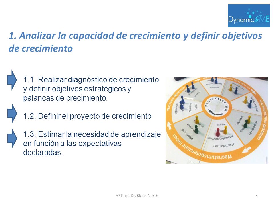 1. Analizar la capacidad de crecimiento y definir objetivos de crecimiento