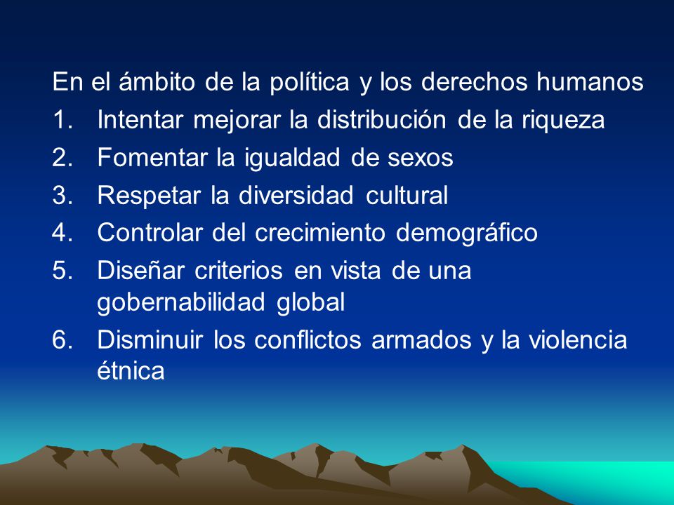 En el ámbito de la política y los derechos humanos