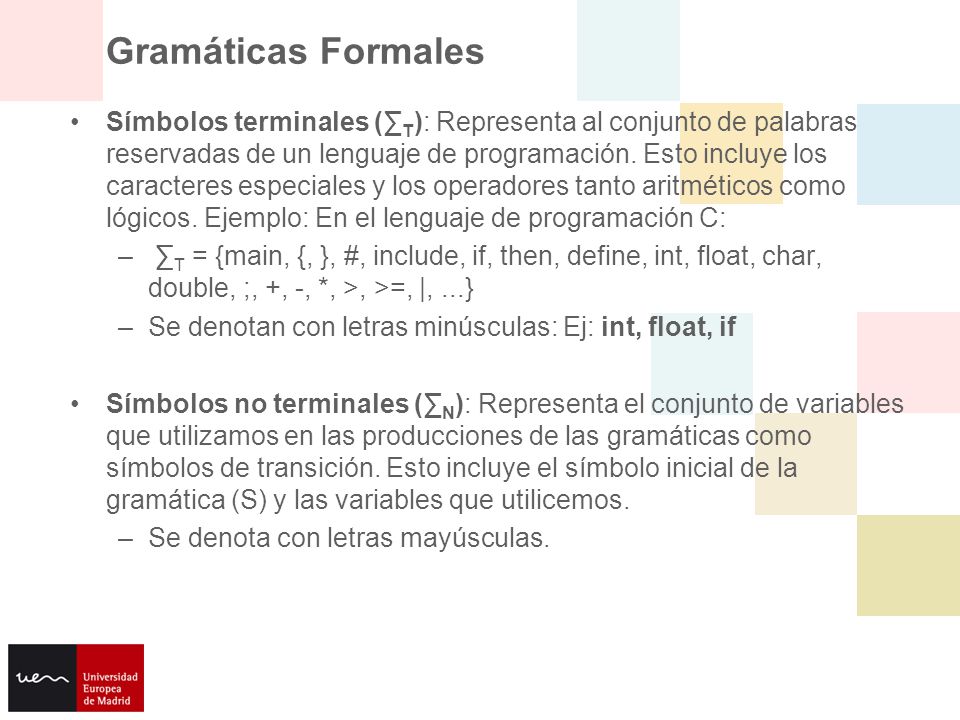 Gramáticas Formales