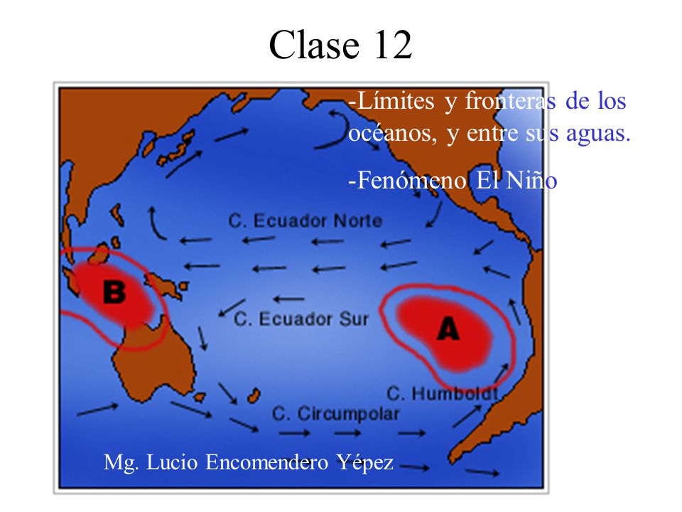 Clase 12 Límites y fronteras de los océanos, y entre sus aguas.