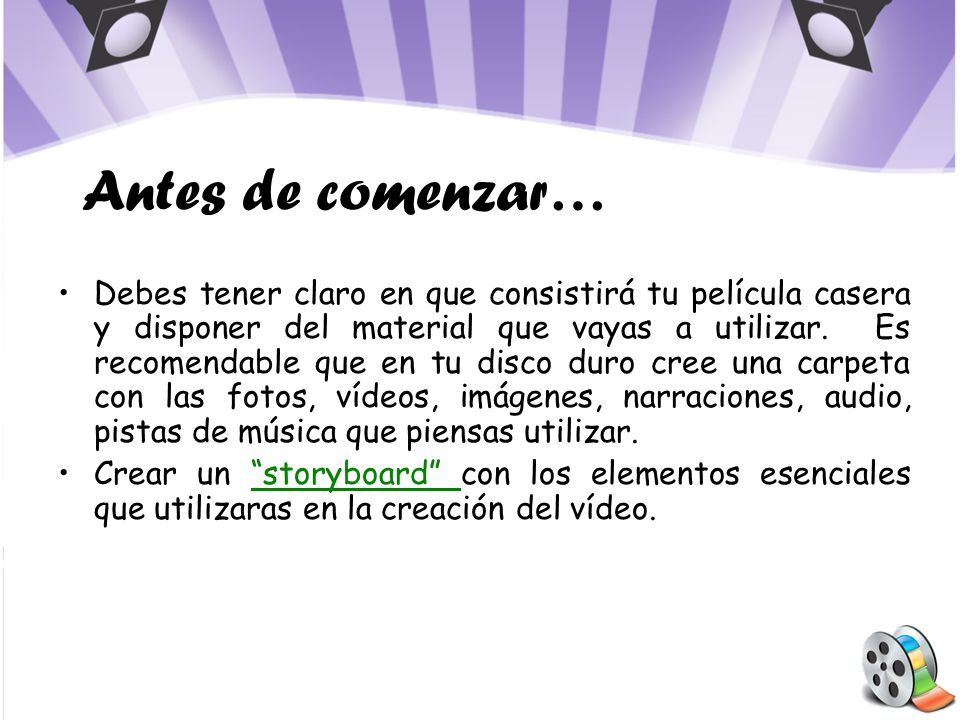 Antes de comenzar…