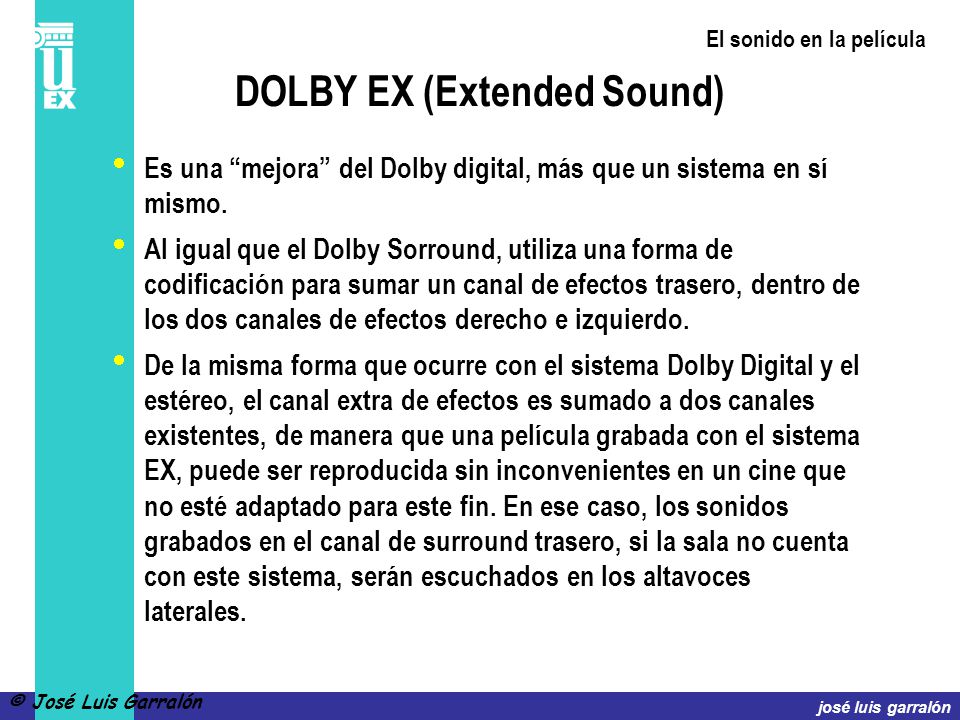 DOLBY EX (Extended Sound)
