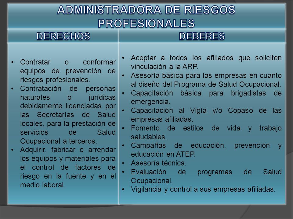 ADMINISTRADORA DE RIESGOS PROFESIONALES