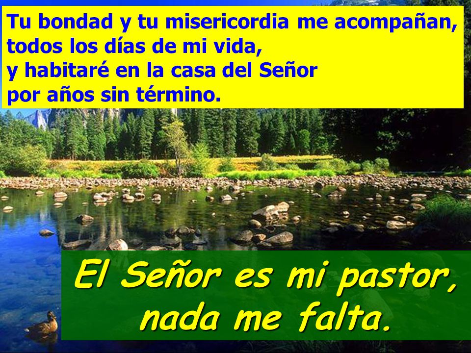 El Señor es mi pastor, nada me falta.