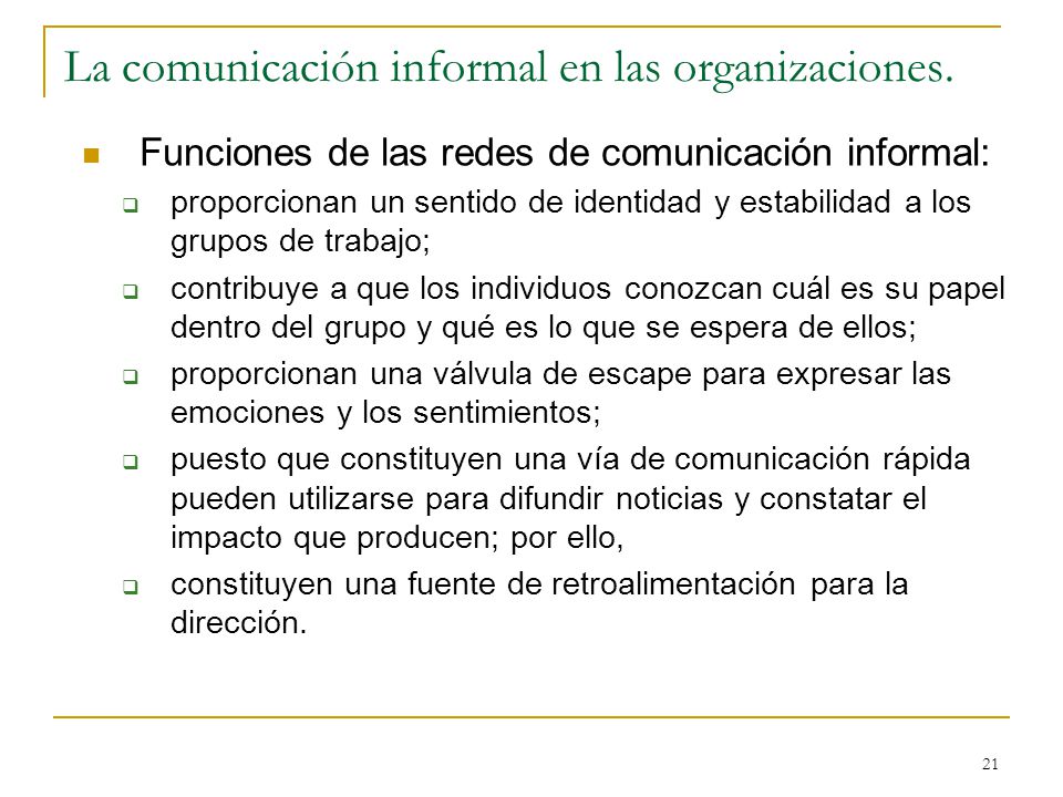 TEMA 7. La comunicación en las organizaciones. - ppt video online descargar
