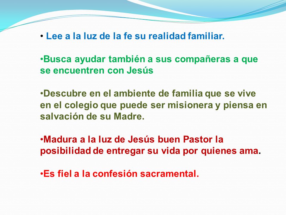 Lee a la luz de la fe su realidad familiar.
