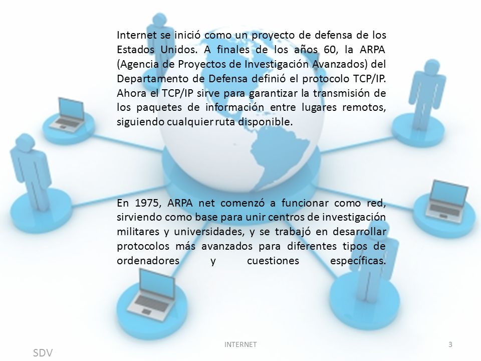 Internet se inició como un proyecto de defensa de los Estados Unidos