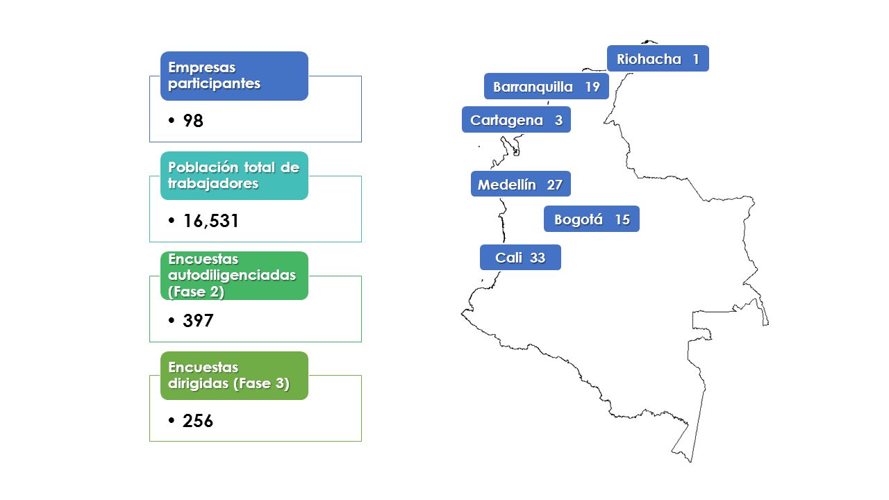 98 16, Empresas participantes