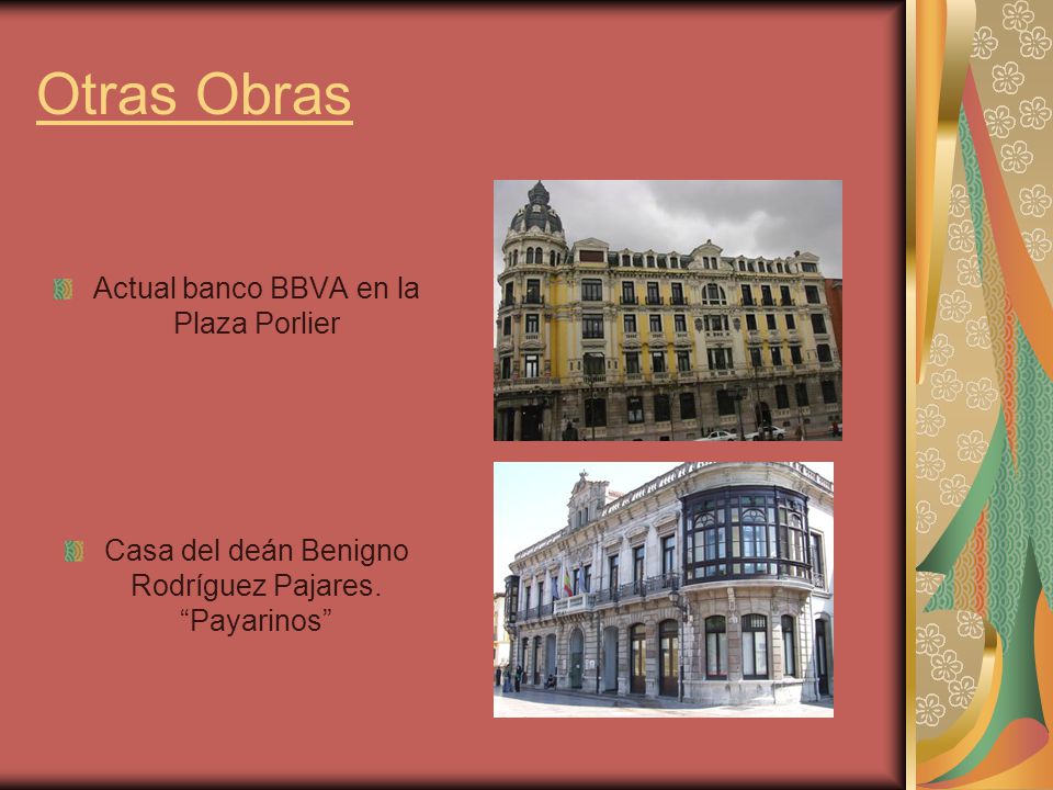 Otras Obras Actual banco BBVA en la Plaza Porlier