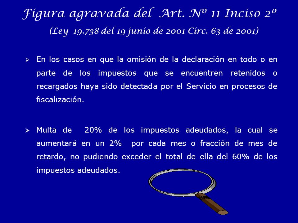 Figura agravada del Art. Nº 11 Inciso 2º (Ley 19