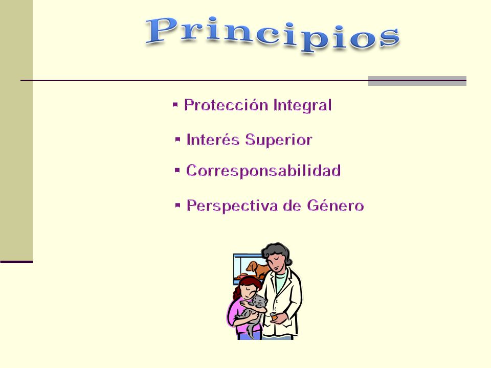Protección Integral Interés Superior Corresponsabilidad Perspectiva de Género