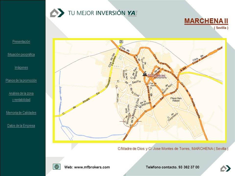 MARCHENA II Presentación Situación geográfica Imágenes