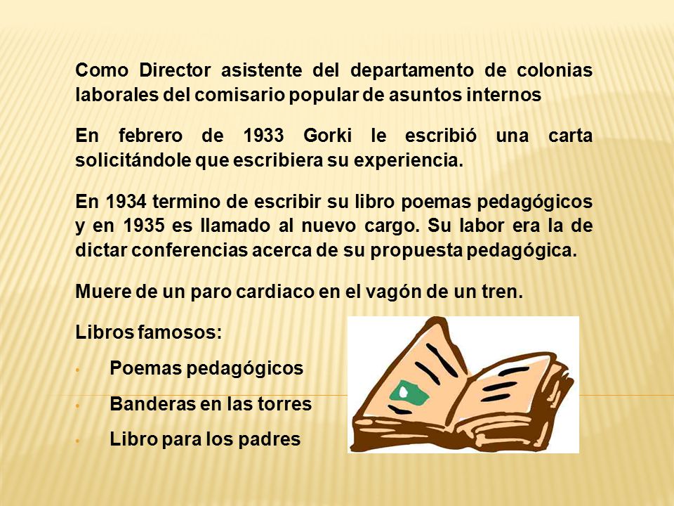 Como Director asistente del departamento de colonias laborales del comisario popular de asuntos internos