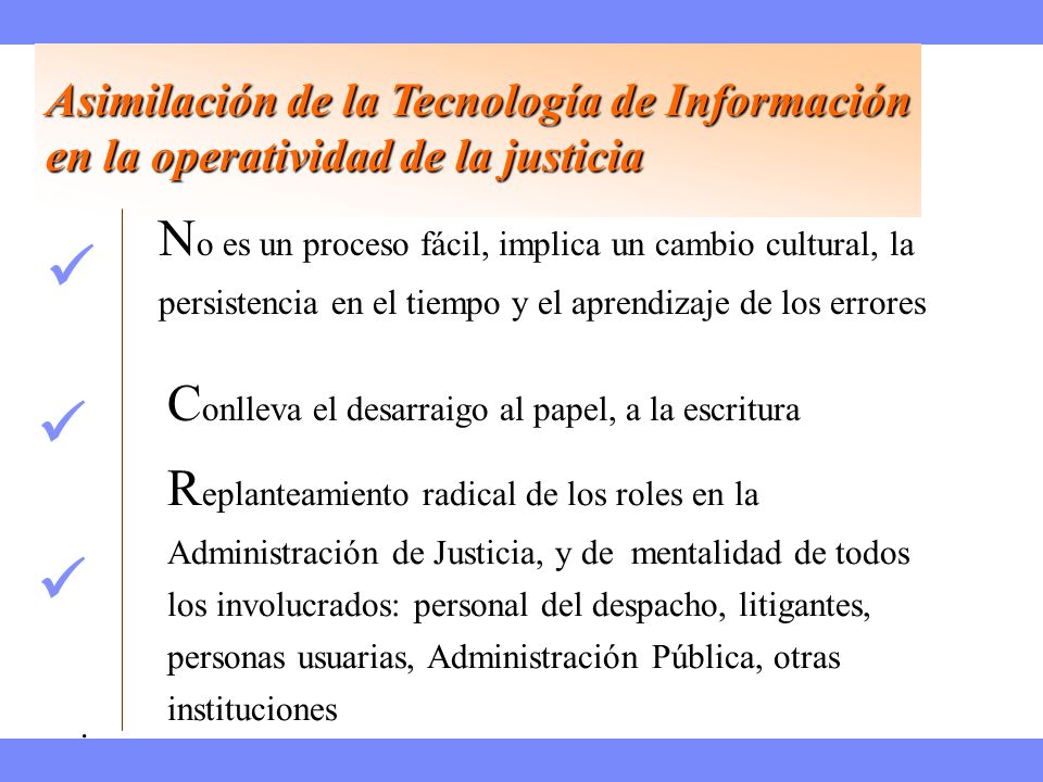 TELEMÁTICA Asimilación de la Tecnología de Información. en la operatividad de la justicia.