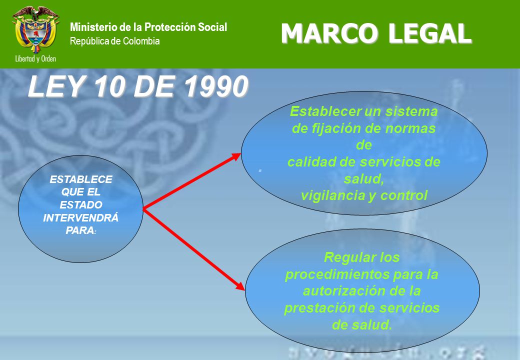 de fijación de normas de calidad de servicios de salud,