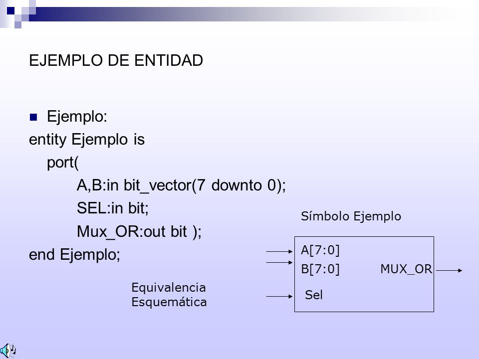 A,B:in bit_vector(7 downto 0); SEL:in bit; Mux_OR:out bit );