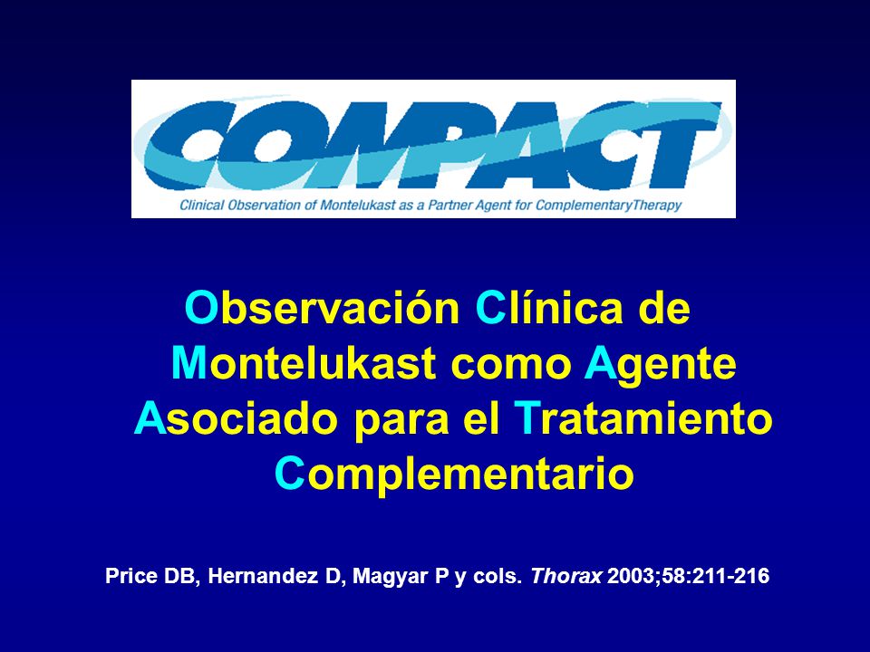 Price DB, Hernandez D, Magyar P y cols. Thorax 2003;58: