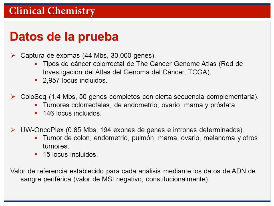 Datos de la prueba Captura de exomas (44 Mbs, 30,000 genes).