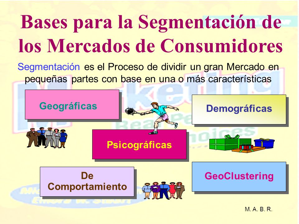 Bases para la Segmentación de los Mercados de Consumidores