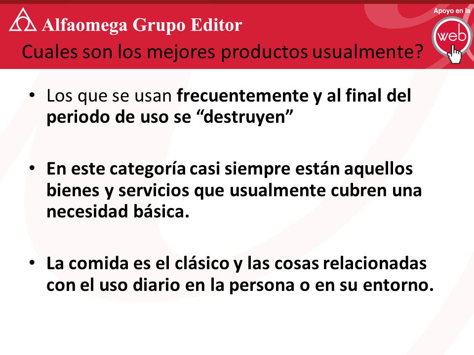 Cuales son los mejores productos usualmente
