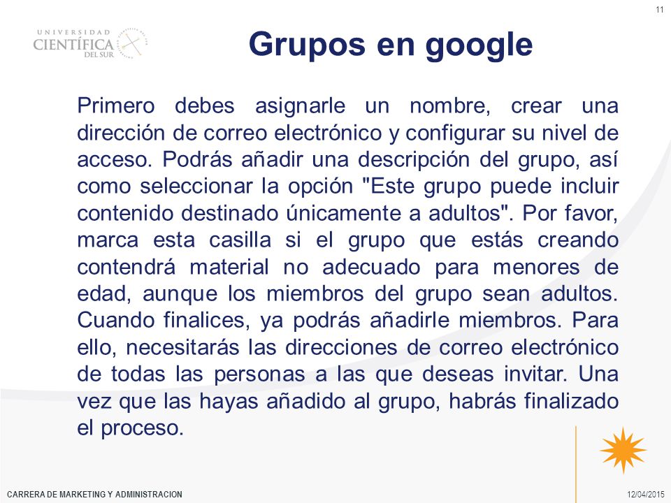 Grupos en google