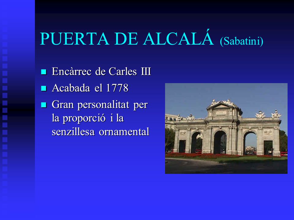 PUERTA DE ALCALÁ (Sabatini)