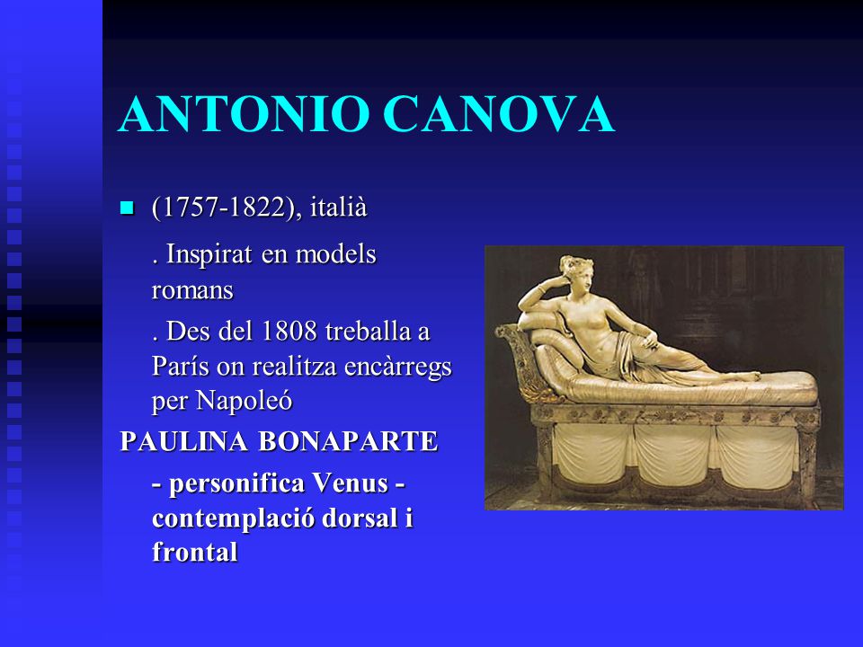 ANTONIO CANOVA . Inspirat en models romans ( ), italià