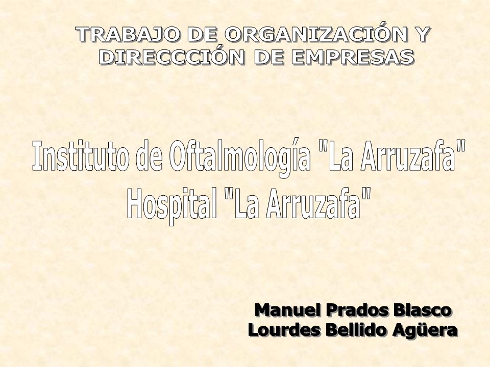 Instituto de Oftalmología La Arruzafa Hospital La Arruzafa