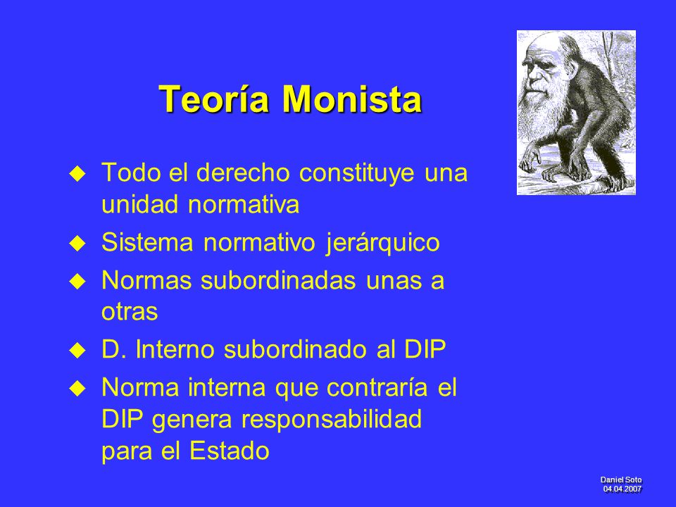 Teoría Monista Todo el derecho constituye una unidad normativa
