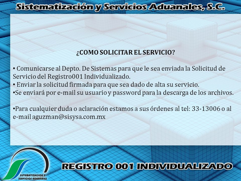 ¿COMO SOLICITAR EL SERVICIO