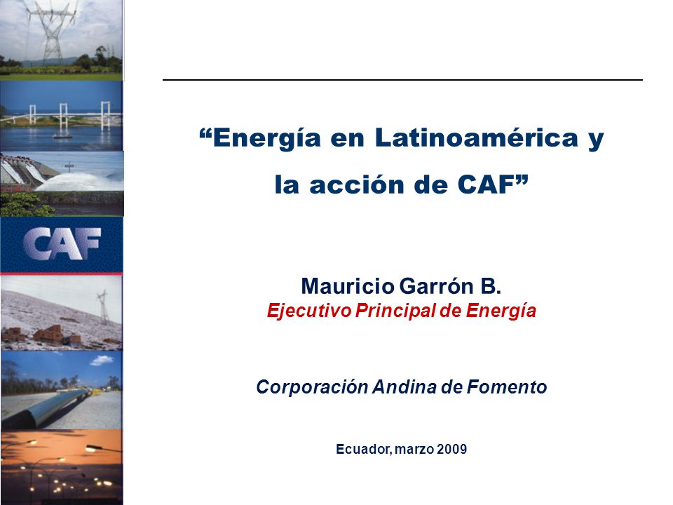 Ejecutivo Principal de Energía Corporación Andina de Fomento