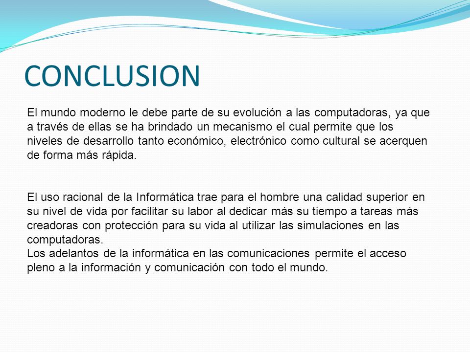 CONCLUSION