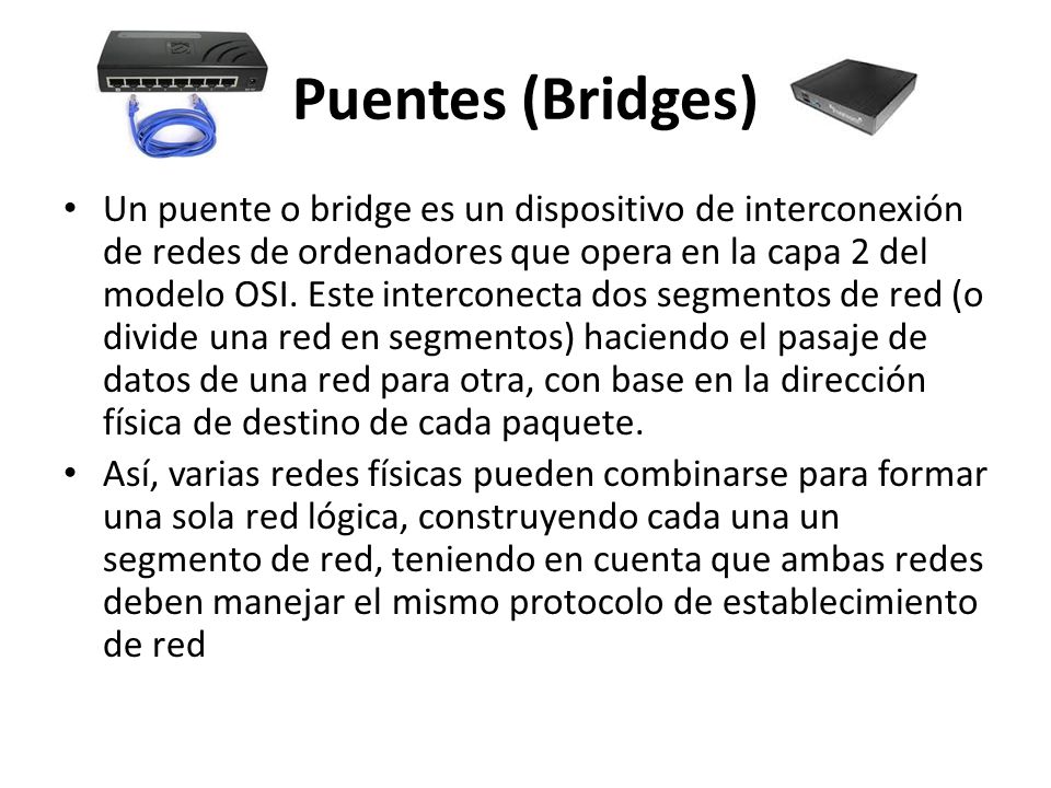 Puentes (Bridges)