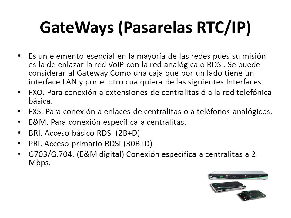 GateWays (Pasarelas RTC/IP)