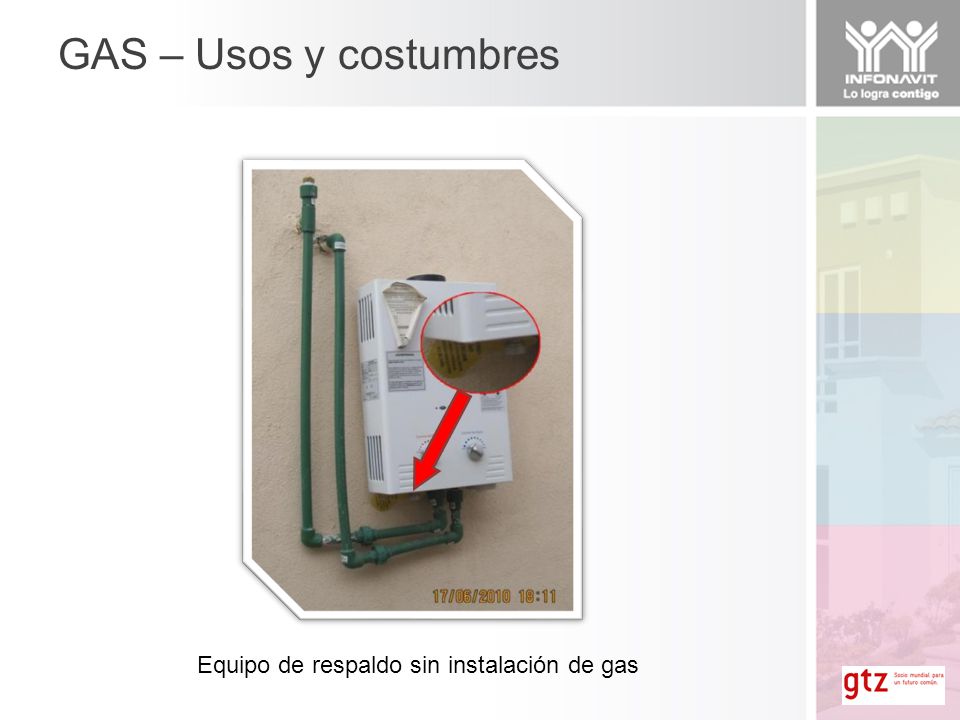 GAS – Usos y costumbres Equipo de respaldo sin instalación de gas
