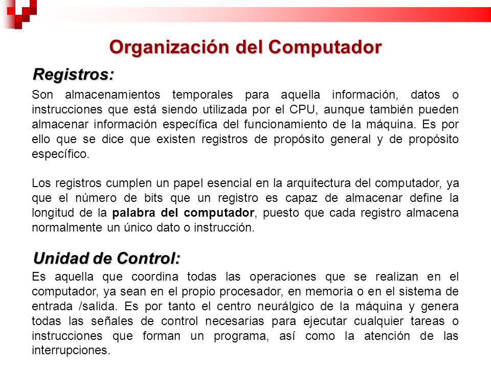 Organización del Computador