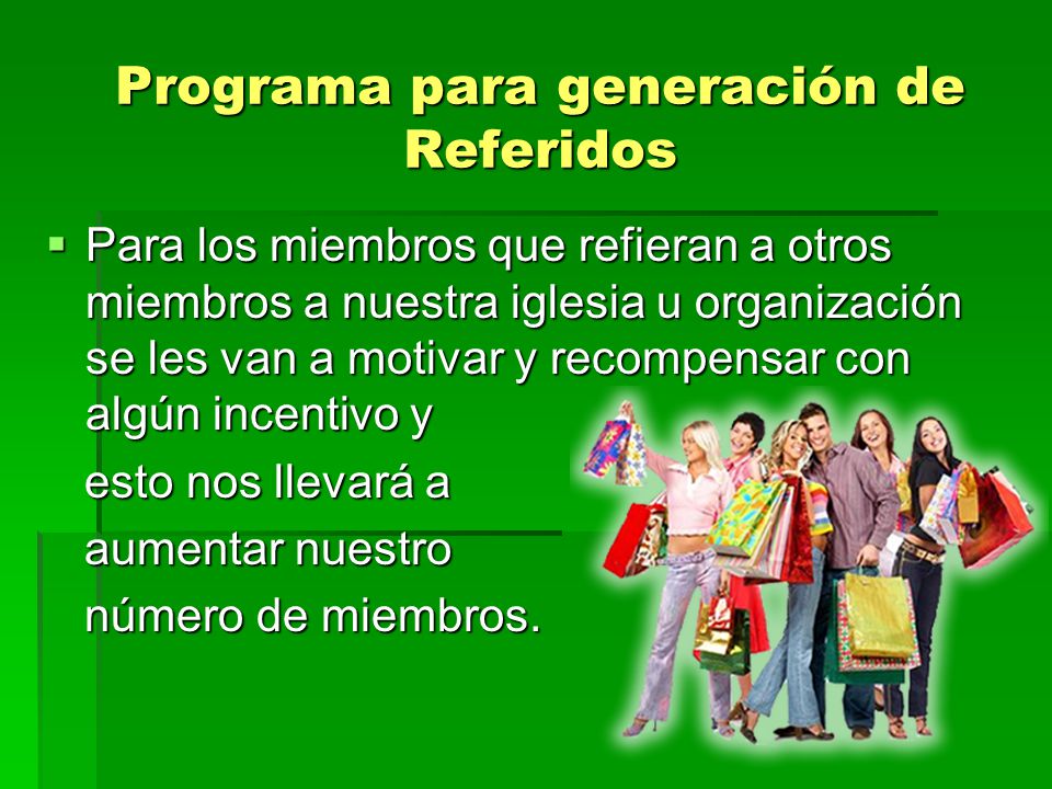 Programa para generación de Referidos