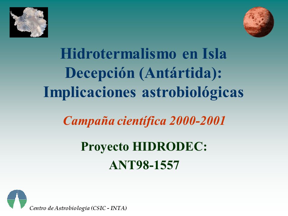 Proyecto HIDRODEC: ANT