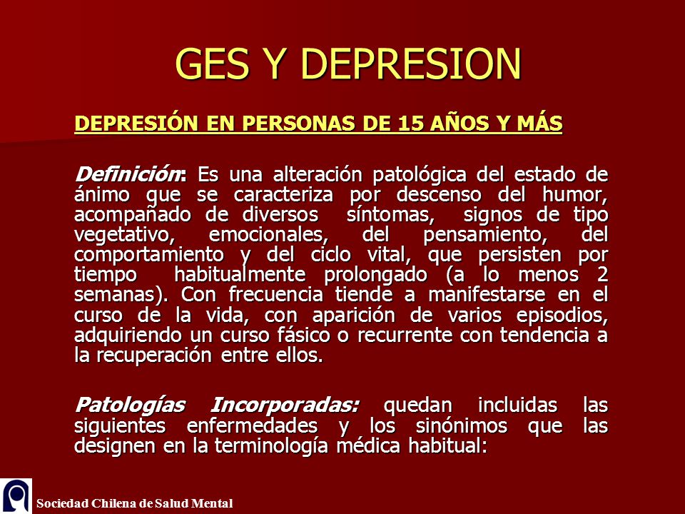 GES Y DEPRESION DEPRESIÓN EN PERSONAS DE 15 AÑOS Y MÁS