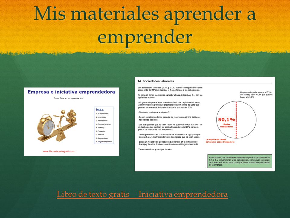 Mis materiales aprender a emprender