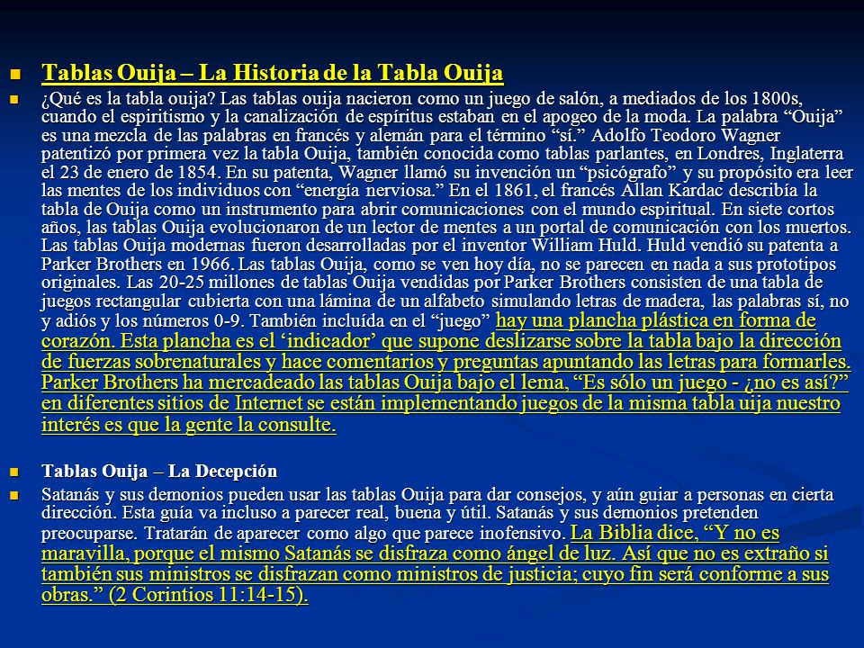Tablas Ouija – La Historia de la Tabla Ouija