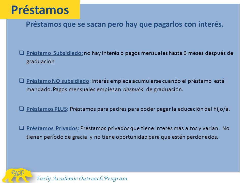 Préstamos Préstamos que se sacan pero hay que pagarlos con interés.
