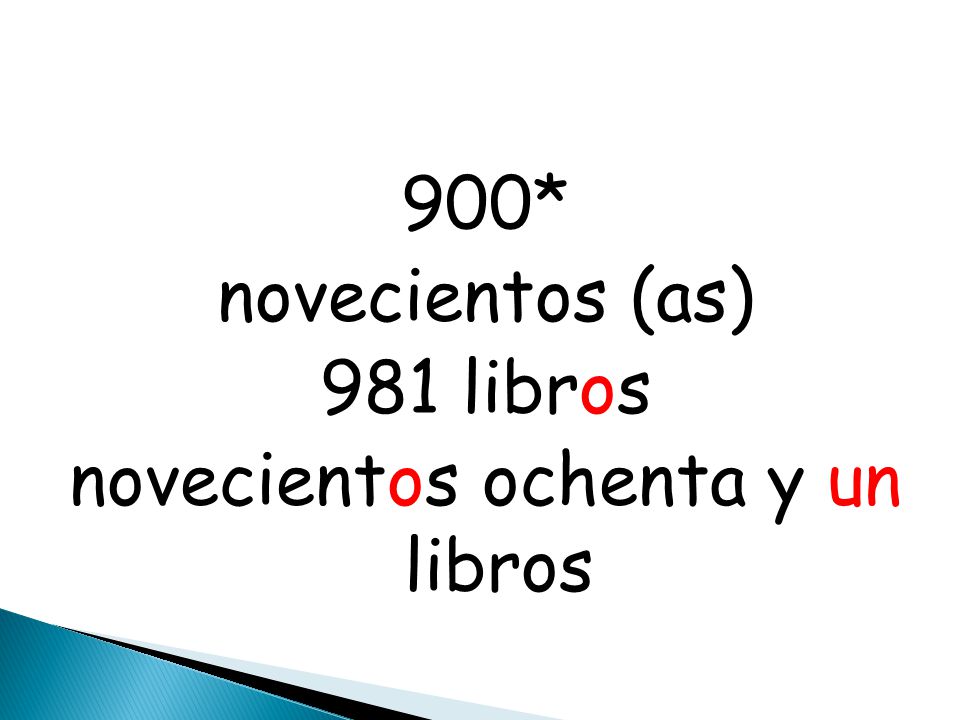 900* novecientos (as) 981 libros novecientos ochenta y un libros