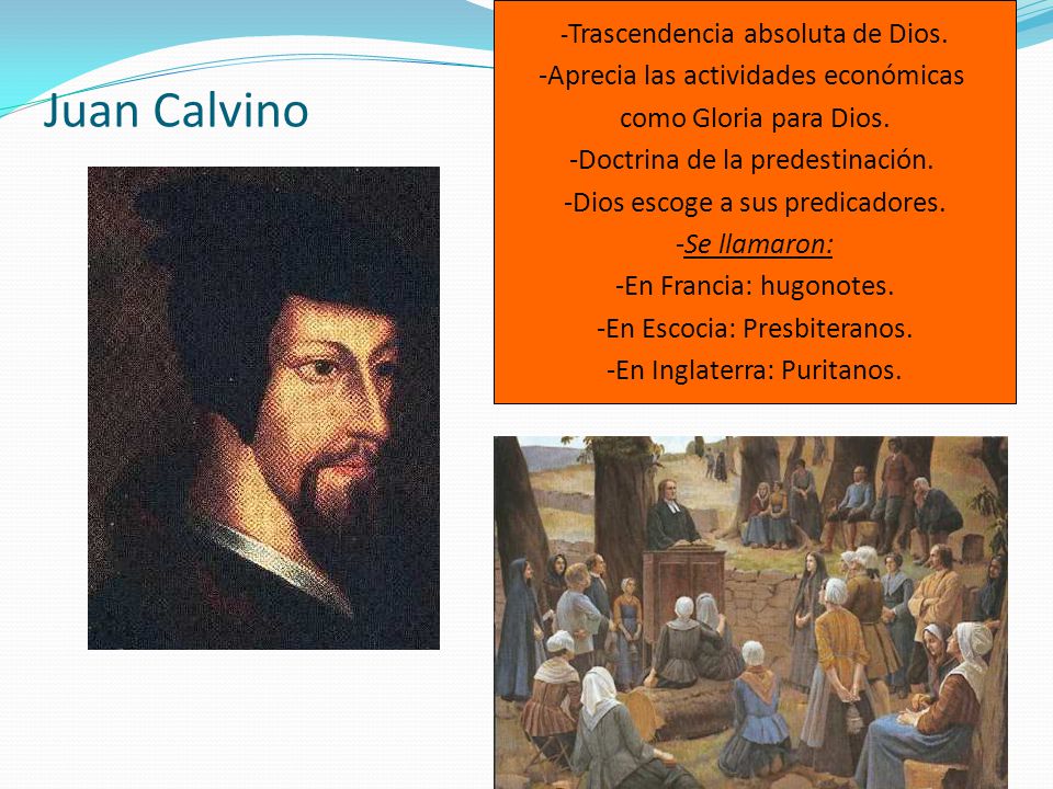 Juan Calvino Aprecia las actividades económicas como Gloria para Dios.