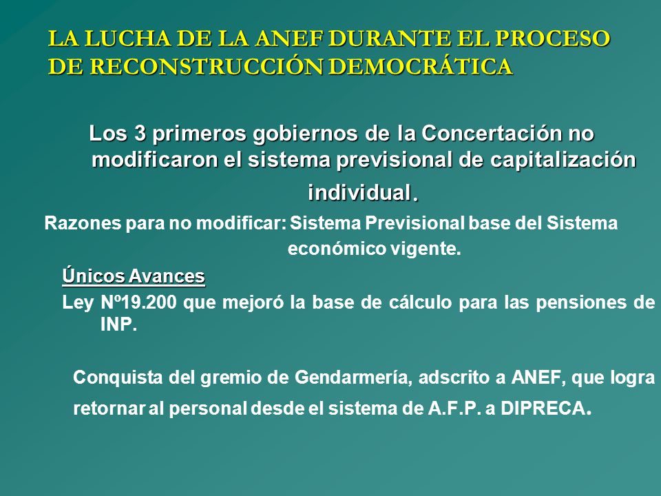 LA LUCHA DE LA ANEF DURANTE EL PROCESO DE RECONSTRUCCIÓN DEMOCRÁTICA