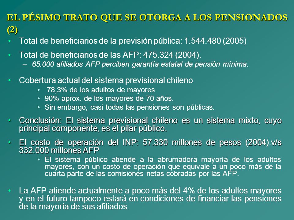EL PÉSIMO TRATO QUE SE OTORGA A LOS PENSIONADOS (2)