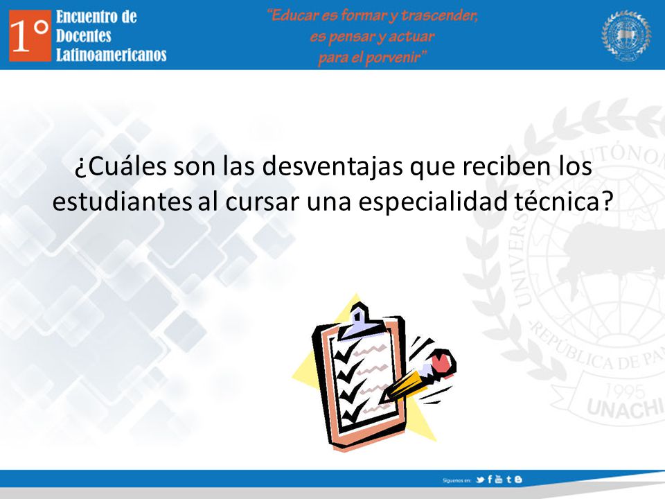 ¿Cuáles son las desventajas que reciben los estudiantes al cursar una especialidad técnica