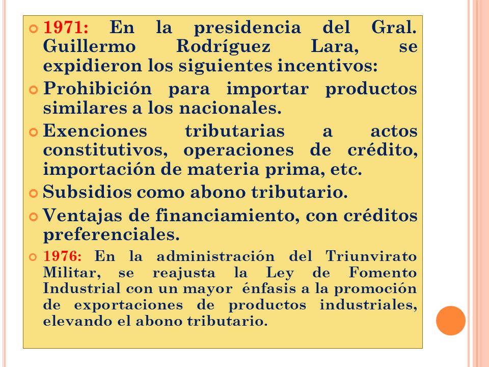 Prohibición para importar productos similares a los nacionales.
