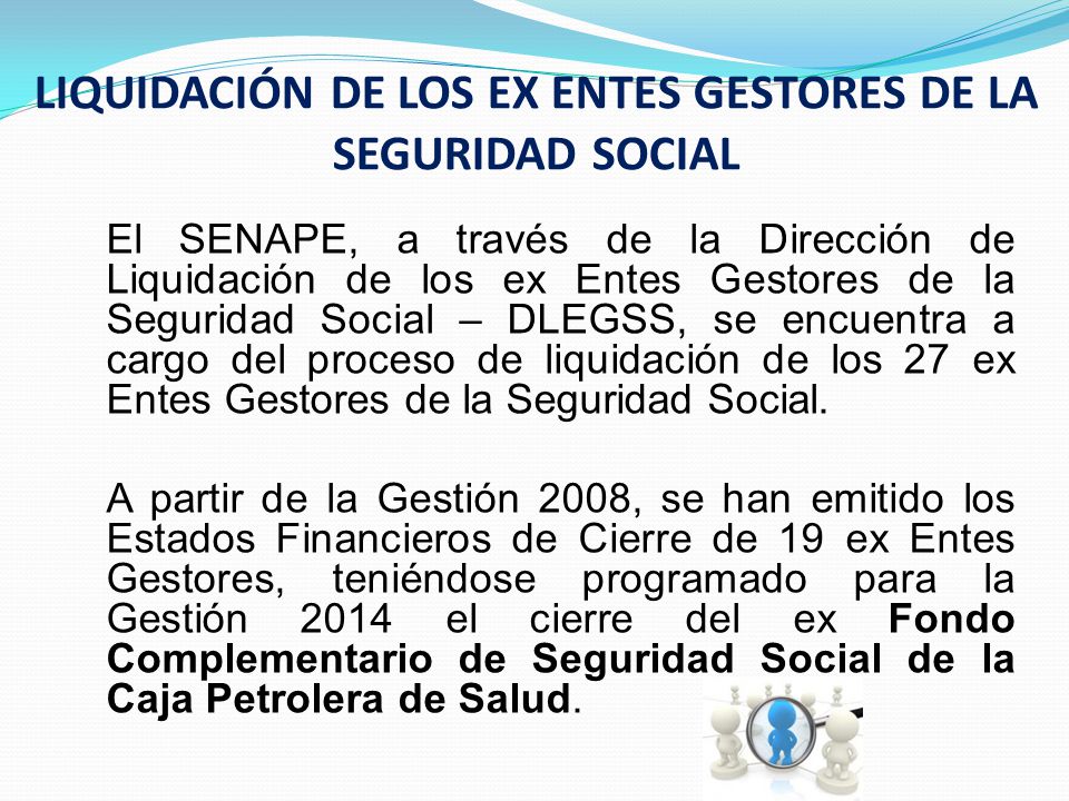 LIQUIDACIÓN DE LOS EX ENTES GESTORES DE LA SEGURIDAD SOCIAL