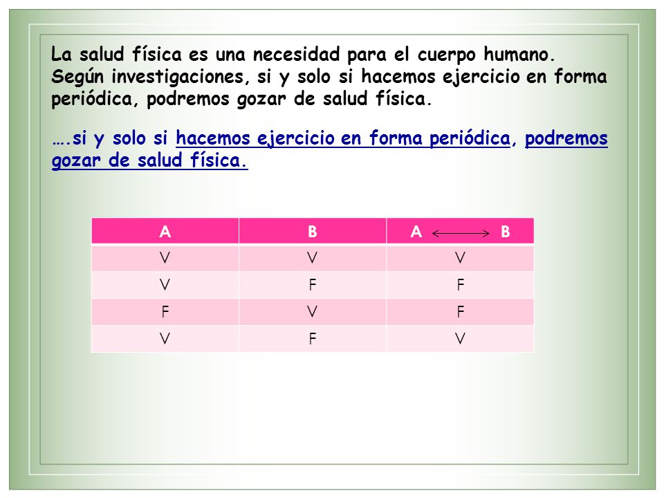 La salud física es una necesidad para el cuerpo humano